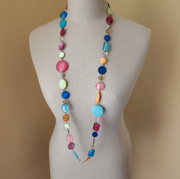 Long Beaded Necklace - Picture 1 of 3